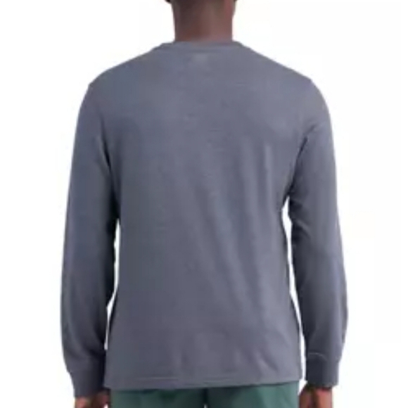 Izod Henley Long Sleeve Shirt UPC.4500549758 NWT SIZE XXXL MSRP,$65.00 MEd Grey - Picture 2 of 4